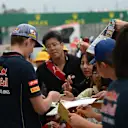 Max Verstappen (NDL) Scuderia Toro Rosso signs autographs for the fans. Formula One World Championship, Rd15, Japanese Grand Prix, Preparations, Suzuka, Japan, Thursday, 2 October 2014