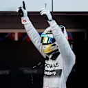 Race winner Lewis Hamilton (GBR) Mercedes AMG F1 celebrates in parc ferme. Formula One World Championship, Rd16, Russian Grand Prix, Race, Sochi Autodrom, Sochi, Krasnodar Krai, Russia, Sunday, 12 October 2014
