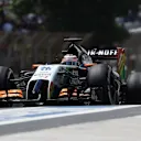 Nico Hulkenberg (GER) Force India VJM07. Formula One World Championship, Rd18, Brazilian Grand Prix, Practice, Sao Paulo, Brazil, Friday, 7 November 2014
