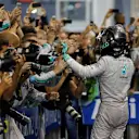 Nico Rosberg (GER) Mercedes AMG F1 in parc ferme. Formula One World Championship, Rd19, Abu Dhabi Grand Prix, Race, Yas Marina Circuit, Abu Dhabi, UAE, Sunday, 23 November 2014