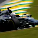 Kevin Magnussen (DEN) McLaren MP4-29. Formula One World Championship, Rd18, Brazilian Grand Prix, Practice, Sao Paulo, Brazil, Friday, 7 November 2014