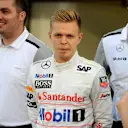 Kevin Magnussen (DEN) McLaren. Formula One World Championship, Rd19, Abu Dhabi Grand Prix, Preparations, Yas Marina Circuit, Abu Dhabi, UAE, Thursday, 20 November 2014