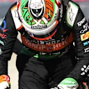 Sergio Perez (MEX) Force India. Formula One World Championship, Rd17, United States Grand Prix, Qualifying, Austin, Texas, USA, Saturday, 1 November 2014