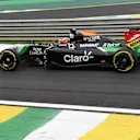 Nico Hulkenberg (GER) Force India VJM07. Formula One World Championship, Rd18, Brazilian Grand Prix, Qualifying, Sao Paulo, Brazil, Saturday, 8 November 2014