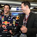 (L to R): Daniel Ricciardo (AUS) Red Bull Racing and Keanu Reeves (CDN) actor. Formula One World Championship, Rd17, United States Grand Prix, Qualifying, Austin, Texas, USA, Saturday, 1 November 2014