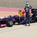 Sebastian Vettel (GER) Red Bull Racing RB10 stops out on track. Formula One Testing, Day One, Bahrain International Circuit, Sakhir, Bahrain, Wednesday, 19 February 2014