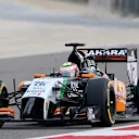Sergio Perez (MEX) Force India VJM07. Formula One Testing, Day Two, Bahrain International Circuit, Sakhir, Bahrain, Friday, 28 February 2014