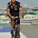 Daniel Ricciardo (AUS) Red Bull Racing cycles the track. Formula One World Championship, Rd2, Malaysian Grand Prix, Preparations, Sepang, Malaysia, Thursday, 27 March 2014