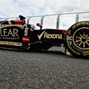 Romain Grosjean (FRA) Lotus E22 waits to leave the pit lane for the grid. Formula One World Championship, Rd1, Australian Grand Prix, Race, Albert Park, Melbourne, Australia, Sunday, 16 March 2014