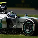 Nico Rosberg (GER) Mercedes AMG F1 W05 goes off track. Formula One World Championship, Rd1, Australian Grand Prix, Practice, Albert Park, Melbourne, Australia, Friday, 14 March 2014