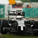 Kevin Magnussen (DEN) McLaren MP4-29 went off track after spinning at the final turn in Q2. Formula One World Championship, Rd2, Malaysian Grand Prix, Qualifying, Sepang, Malaysia, Saturday, 29 March 2014