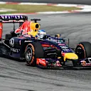 Sebastian Vettel (GER) Red Bull Racing RB10. Formula One World Championship, Rd2, Malaysian Grand Prix, Practice, Sepang, Malaysia, Friday, 28 March 2014