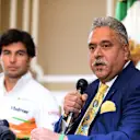 Sergio Perez (MEX) is announced as a Force India driver with Dr. Vijay Mallya (IND) Force India Formula One Team Owner. Sahara Force India Press Conference, Belgrave Square, London, Thursday, 12 December 2013