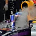 Sebastian Vettel (GER) Red Bull Racing RB10 wih cockpit vapour. Formula One World Championship, Rd2, Malaysian Grand Prix, Practice, Sepang, Malaysia, Friday, 28 March 2014