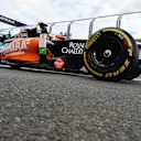Sergio Perez (MEX) Force India VJM07. Formula One World Championship, Rd1, Australian Grand Prix, Race, Albert Park, Melbourne, Australia, Sunday, 16 March 2014