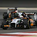 Sergio Perez (MEX) Force India VJM07. Formula One World Championship, Rd3, Bahrain Grand Prix, Race, Bahrain International Circuit, Sakhir, Bahrain, Sunday, 6 April 2014