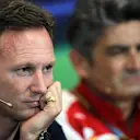 (L to R): Christian Horner (GBR) Red Bull Racing Team Principal and Marco Mattiacci (ITA) Ferrari Team Principal in the team principals Press Conference. Formula One World Championship, Rd6, Monaco Grand Prix, Practice, Monte-Carlo, Monaco, Thursday, 22 May 2014
