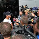 Lewis Hamilton (GBR) Mercedes AMG F1 talks with the media. Formula One World Championship, Rd6, Monaco Grand Prix, Preparations, Monte-Carlo, Monaco, Wednesday, 21 May 2014