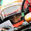 Sergio Perez (MEX) Force India VJM07. Formula One World Championship, Rd3, Bahrain Grand Prix, Practice, Bahrain International Circuit, Sakhir, Bahrain, Friday, 4 April 2014