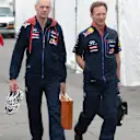 Adrian Newey (GBR) Red Bull Racing Chief Technical Officer and Christian Horner (GBR) Red Bull Racing Team Principal. Formula One World Championship, Rd7, Canadian Grand Prix, Practice, Montreal, Canada, Friday, 6 June 2014