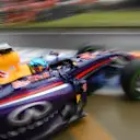 Sebastian Vettel (GER) Red Bull Racing RB10. Formula One World Championship, Rd9, British Grand Prix, Qualifying, Silverstone, England, Saturday, 5 July 2014