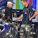 Sebastian Vettel (GER) Red Bull Racing with his Father Norbert Vettel (GER). Formula One World Championship, Rd10, German Grand Prix, Preparations, Hockenheim, Germany, Thursday, 17 July 2014