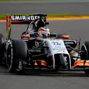 Nico Hulkenberg (GER) Force India VJM07. Formula One World Championship, Rd12, Belgian Grand Prix, Practice, Spa-Francorchamps, Belgium, Friday, 22 August 2014