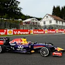 Sebastian Vettel (GER) Red Bull Racing RB10. Formula One World Championship, Rd12, Belgian Grand Prix, Practice, Spa-Francorchamps, Belgium, Friday, 22 August 2014