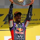 Race winner Daniel Ricciardo (AUS) Red Bull Racing with his trophy on the podium. Formula One World Championship, Rd12, Belgian Grand Prix, Race Day, Spa-Francorchamps, Belgium, Sunday, 24 August 2014