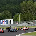 Jules Bianchi (FRA) ART Grand Prix and Ho-Ping Tung (CHN) Renault Third Driver crash at the start of the race. GP2 Series, Rd 7, Race 1, Budapest, Hungary, Saturday 31 July 2010
