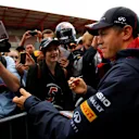 Sebastian Vettel (GER) Red Bull Racing signs autographs for the fans. Formula One World Championship, Rd12, Belgian Grand Prix, Preparations, Spa-Francorchamps, Belgium, Thursday, 21 August 2014
