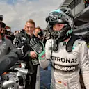 Nico Rosberg (GER) Mercedes AMG F1 celebrates his pole position in parc ferme. Formula One World Championship, Rd12, Belgian Grand Prix, Qualifying, Spa-Francorchamps, Belgium, Saturday, 23 August 2014