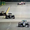 Nico Rosberg (GER) Mercedes AMG F1 W05. Formula One World Championship, Rd14, Singapore Grand Prix, Marina Bay Street Circuit, Singapore, Race Day, Sunday, 21 September 2014