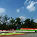 Kevin Magnussen (DEN) McLaren MP4-29 leads Sebastian Vettel (GER) Red Bull Racing RB10 and Valtteri Bottas (FIN) Williams FW36. Formula One World Championship, Rd13, Italian Grand Prix, Monza, Italy, Race Day, Sunday, 7 September 2014