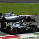 Valtteri Bottas (FIN) Williams FW36 and Kevin Magnussen (DEN) McLaren MP4-29 battle. Formula One World Championship, Rd13, Italian Grand Prix, Monza, Italy, Race Day, Sunday, 7 September 2014