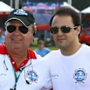 Felipe Massa (BRA) with his Father Luiz Antonio Massa (BRA),
International Karting Challenge, Arenia Sapiens, Florianopolis, Brazil, 19 December 2010. © International Karting Copyright Free
