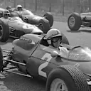 Zandvoort, May 1964: John Surtees on the grid for the Dutch Grand Prix. Second place in the race gave him his first points of the season and set him on his way to the 1964 world championship. © Schlegelmilch © No reproduction without permission.
