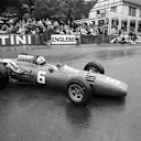 Spa, June 1966: John Surtees on his way to a clean sweep in the Belgian Grand Prix. In the Ferrari 312 he took pole position, fastest lap and victory. © Schlegelmilch © No reproduction without permission.