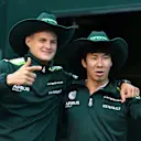 Marcus Ericsson (SWE) Caterham and Kamui Kobayashi (JPN) Caterham with USGP cowboy hats.
Formula One World Championship, Rd13, Italian Grand Prix, Monza, Italy, Preparations, Thursday 4 September 2014.
