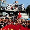 The Tifosi go crazy at Michael Schumacher(GER) Ferrari F1 2000 on the podium
Italian GP, Monza, 10 September 2000