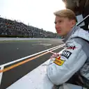 Despite his life-saving tracheotomy in the season finale in 1995, Hakkinen was back in action at the start of the 1996 season