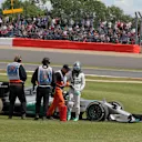 Nico Rosberg (GER) Mercedes AMG F1 W05 retires from the race.
Formula One World Championship, Rd9, British Grand Prix, Race Day, Silverstone, England, Sunday 6 July 2014.