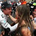 Race winner Nico Rosberg (GER) Mercedes AMG F1 celebrates with girlfriend Vivian Sibold (GER) at the podium. Formula One World Championship, Rd6, Monaco Grand Prix, Race, Monte-Carlo, Monaco, Sunday, 25 May 2014
