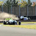 Pastor Maldonado (VEN) Cram Competition runs through the gravel at Coppice.
Formula Renault Masters, Donington Park, England, 25-26 October 2003.