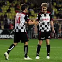 Fernando Alonso (ESP) Ferrari and Sebastian Vettel (GER) Red Bull Racing at the Monaco All Stars Soccer.
Formula One World Championship, Rd 6, Monaco Grand Prix Preparations, Monte-Carlo, Monaco, 10 -11 May 2010.
