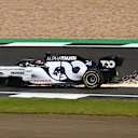 Sparks under the car of Daniil Kvyat, AlphaTauri AT01