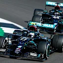 77 BOTTAS Valtteri (fin), Mercedes AMG F1 GP W11 Hybrid EQ Power+, 44 HAMILTON Lewis (gbr), Mercedes AMG F1 GP W11 Hybrid EQ Power+, action during the Emirates Formula 1 70th Anniversary Grand Prix 2020, from August 07 to 09, 2020 on the Silverstone Circuit, in Silverstone, United Kingdom - Photo Xavi Bonilla / DPPI