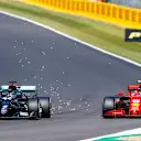Lewis Hamilton, Mercedes F1 W11 EQ Performance, battles with Charles Leclerc, Ferrari SF1000