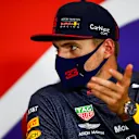 VERSTAPPEN Max (ned), Aston Martin Red Bull Racing Honda RB16, portrait, press conference during the Emirates Formula 1 70th Anniversary Grand Prix 2020, from August 07 to 09, 2020 on the Silverstone Circuit, in Silverstone, United Kingdom - Photo Xavi Bonilla / DPPI