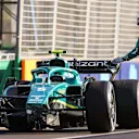 MELBOURNE, AUSTRALIA - APRIL 10: Sebastian Vettel of Aston Martin and Germany retires during the F1 Grand Prix of Australia at Melbourne Grand Prix Circuit on April 10, 2022 in Melbourne, Australia. (Photo by Peter J Fox/Getty Images)